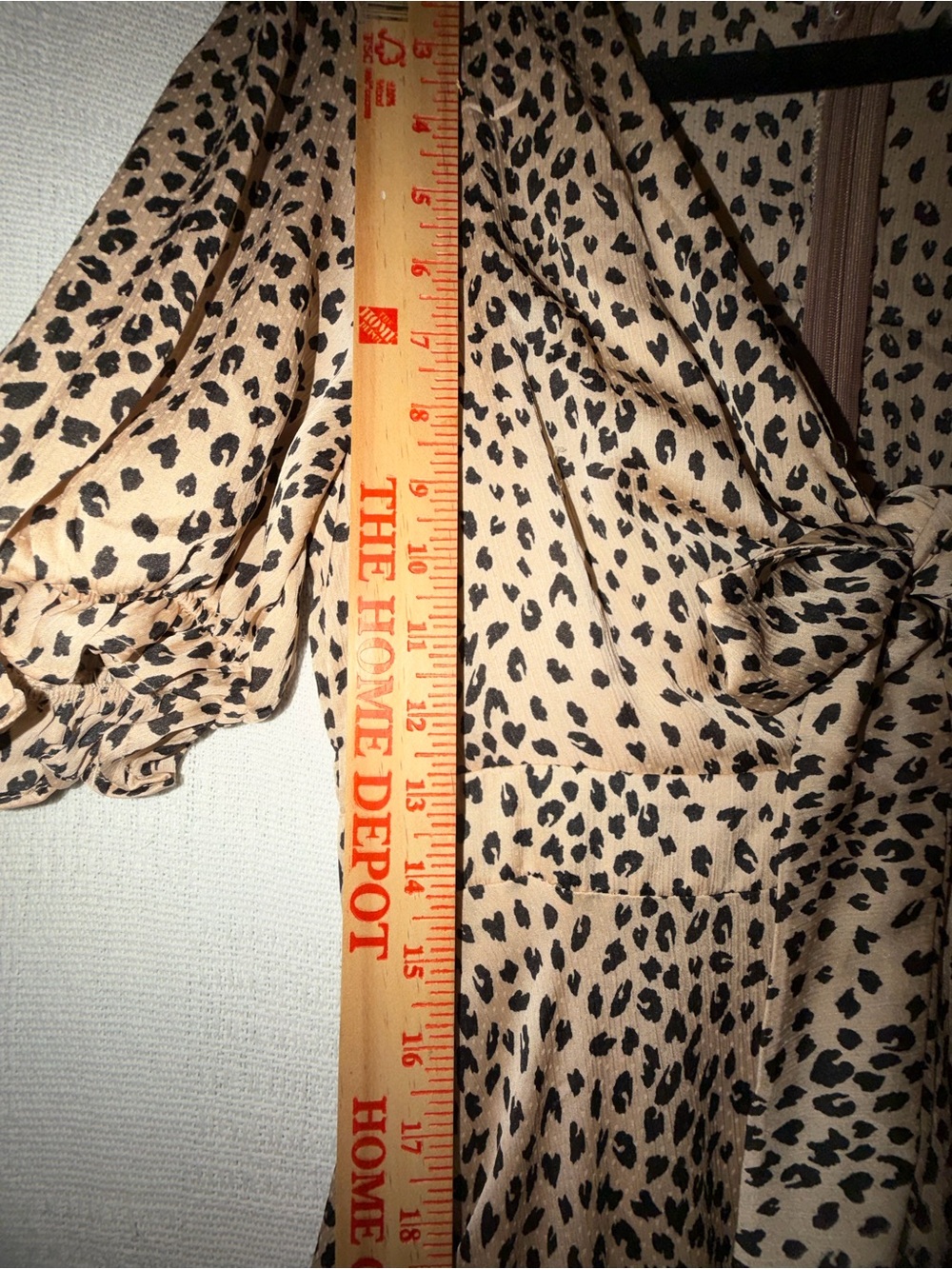Fall Flowy Animal Print Midi high low dress Size 6 Cottagecore - Picture 10 of 12